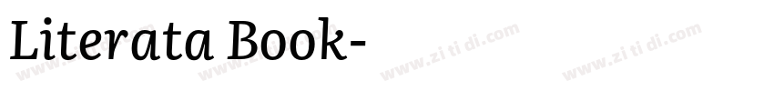 Literata Book字体转换